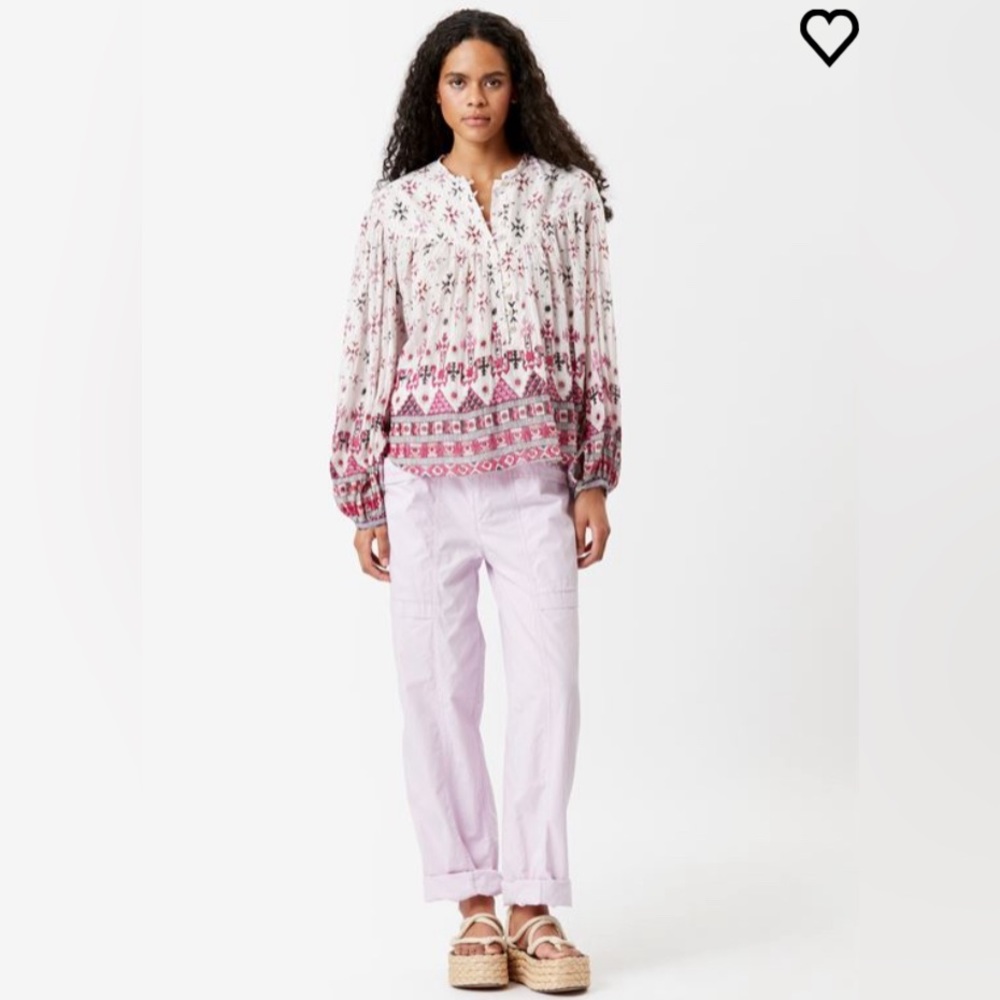 NWT Isabel Marant Etoile Salika Cotton and Lurex Top Size 34 extra Small xs